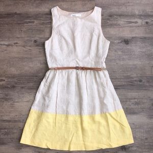 Kensie Linen Color Block Dress